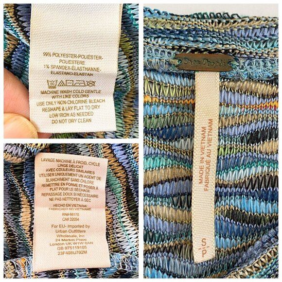 Free People Rainbow wave Boxy Top, Size S - Picture 6 of 11